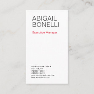 Carte De Visite Minimaliste moderne professionnel simple