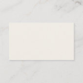 Carte de visite minimaliste moderne script (Dos)