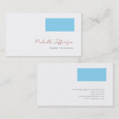Carte De Visite Minimaliste Moderne Simple (Devant / Derrière)