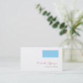 Carte De Visite Minimaliste Moderne Simple (Debout devant)