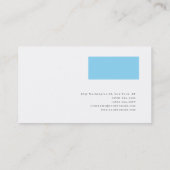 Carte De Visite Minimaliste Moderne Simple (Dos)
