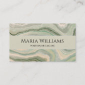 Carte de visite minimaliste - Motif en marbre | DP (Devant)