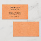 Carte De Visite Minimaliste naturel (Devant / Derrière)