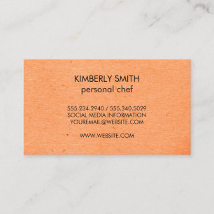 Carte De Visite Minimaliste naturel