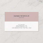 Carte de visite minimaliste No.1 (Dos)