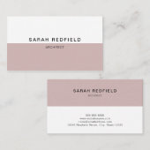 Carte de visite minimaliste No.1 (Devant / Derrière)