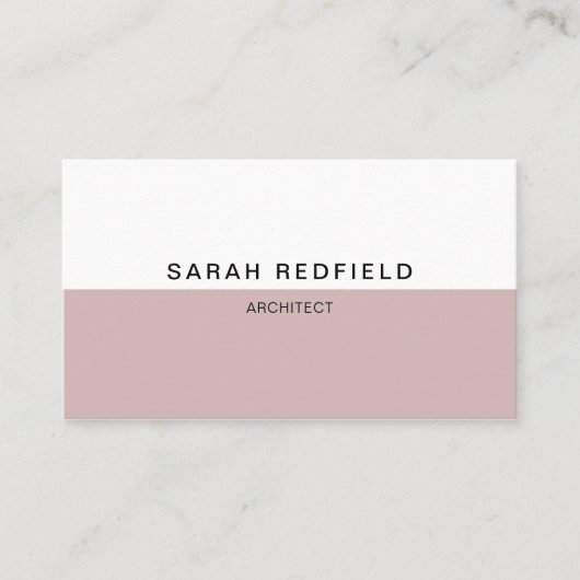 Carte de visite minimaliste No.1 (Devant)