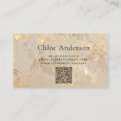 Carte de visite minimaliste Opal Glow (Dos)