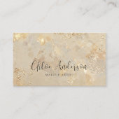 Carte de visite minimaliste Opal Glow (Devant)