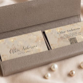 Carte de visite minimaliste Opal Glow