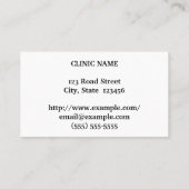 Carte de visite minimaliste ophtalmologiste (Dos)