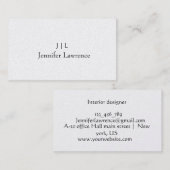 Carte de visite minimaliste personnalisable (Devant / Derrière)