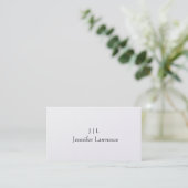 Carte de visite minimaliste personnalisable (Debout devant)