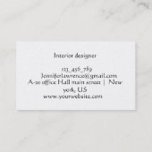 Carte de visite minimaliste personnalisable (Dos)