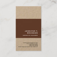 Minimaliste Plain moderne Brown Kraft professionne