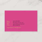 Carte de visite minimaliste pour coiffeur (Dos)