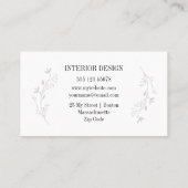 Carte De Visite Minimaliste pourpre doux (Dos)