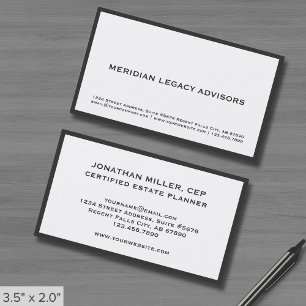 Carte De Visite Minimaliste professionnel