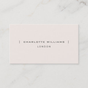Carte De Visite Minimaliste Professionnel Élégant Feminine Rose
