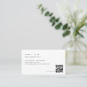 Carte De Visite Minimaliste Professionnel Simple (Debout devant)