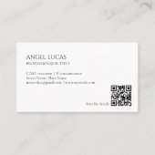 Carte De Visite Minimaliste Professionnel Simple (Devant)