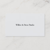 Carte de visite minimaliste propre (Dos)