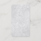 Carte De Visite Minimaliste simple blanc professionnel simple (Dos)