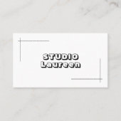 Carte de visite minimaliste simple moderne (Devant)