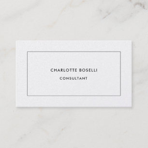 Carte De Visite Minimaliste Simple Professionnel Moderne