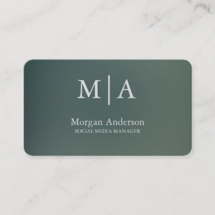 Carte De Visite Minimaliste Style Professionnel Argent Métal Bross
