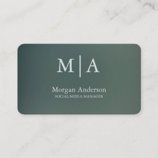 Carte De Visite Minimaliste Style Professionnel Argent Métal Bross