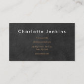 Carte De Visite Minimaliste Tableau Professionnel (Dos)