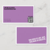 CARTE DE VISITE minimaliste THÉÂTRE (Devant / Derrière)