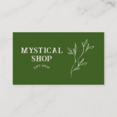 Carte De Visite Minimaliste Vert Joli  (Dos)