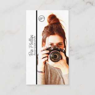 Carte De Visite Minimaliste Votre Entreprise de Photographie de Ph