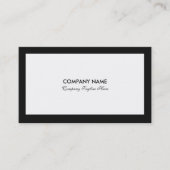 Carte De Visite Minimalistic Black and White (Devant)