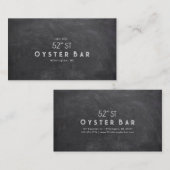 Carte De Visite Minimalistic Chalkboard Style (Devant / Derrière)