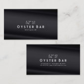 Carte De Visite Minimalistic Deco Style | Black Pearl (Devant / Derrière)