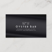 Carte De Visite Minimalistic Deco Style | Black Pearl (Dos)