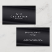 Carte De Visite Minimalistic Deco Style | Black Pearl (Devant / Derrière)