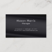 Carte De Visite Minimalistic Deco Style | Black Pearl (Dos)