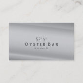Carte De Visite Minimalistic Deco Style | Silver Pearl (Devant)