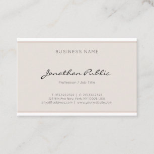 Carte De Visite Minimalistic élégant simple moderne professionne