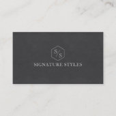 Carte De Visite Minimalistic Monogram | Drk Steampunk (Devant)
