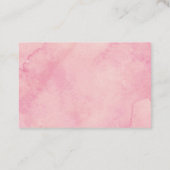 Carte De Visite Ministère australien de la florale rose (Dos)