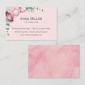 Carte De Visite Ministère australien de la florale rose (Devant / Derrière)