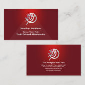 Carte De Visite Ministère De La Vignette Du Sang Rouge (Devant / Derrière)