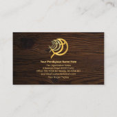 Carte De Visite Ministère de l'Ichthus créatif Gold Cross (Dos)