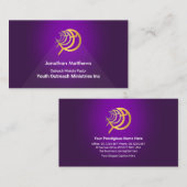 Carte De Visite Ministère de l'Ichthus octet d'or léger (Devant / Derrière)