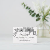 Carte De Visite Ministère de l'orientation florale de Grisaille fé (Debout devant)